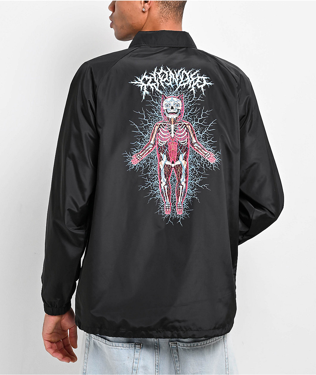 RIPNDIP Nervous System Black Coaches Jacket