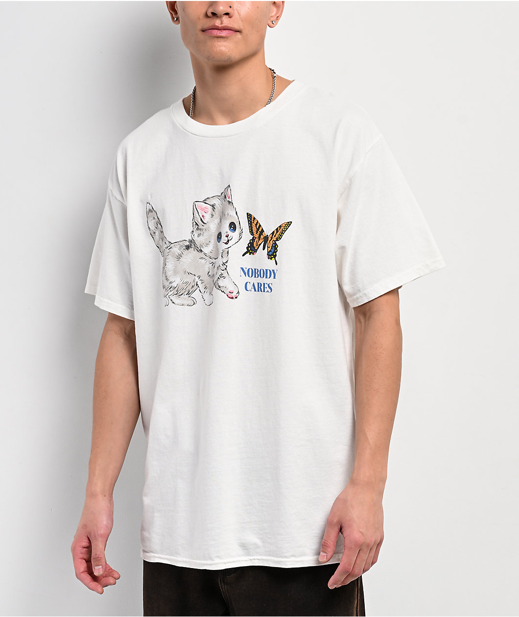 RIPNDIP Nobody Cares White T-Shirt