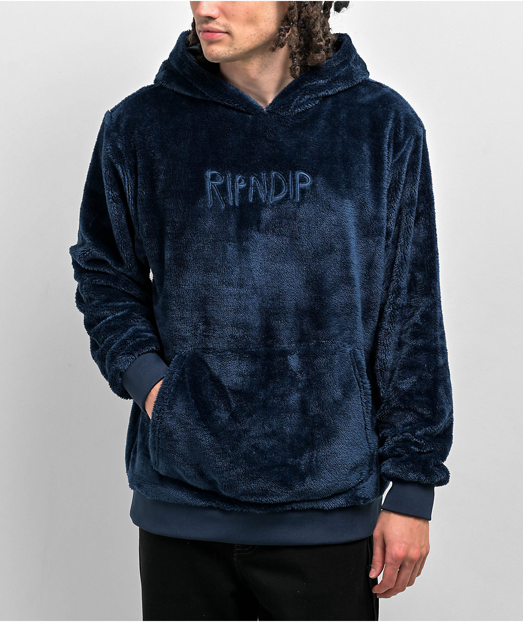 RIPNDIP OG Sherpa Blue Hoodie