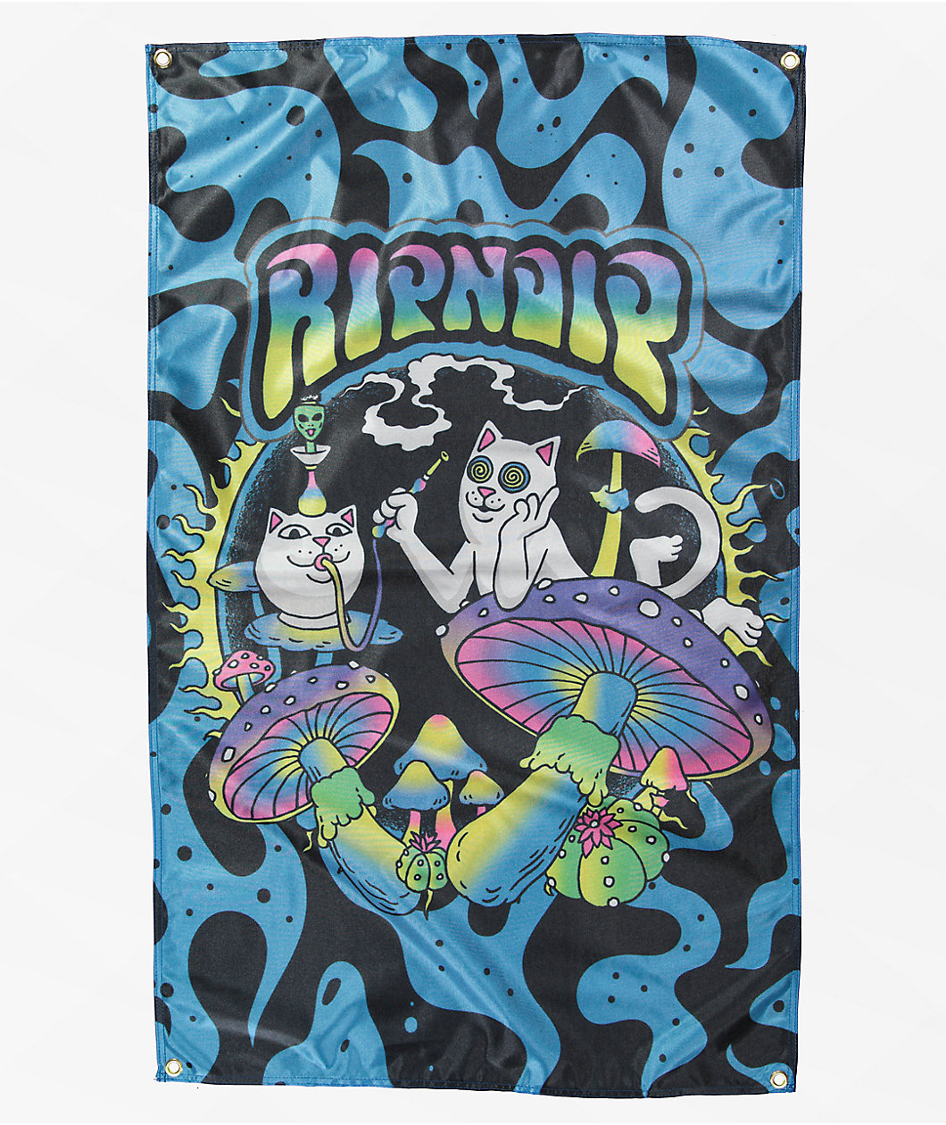 RIPNDIP Psych Garden Blue Banner