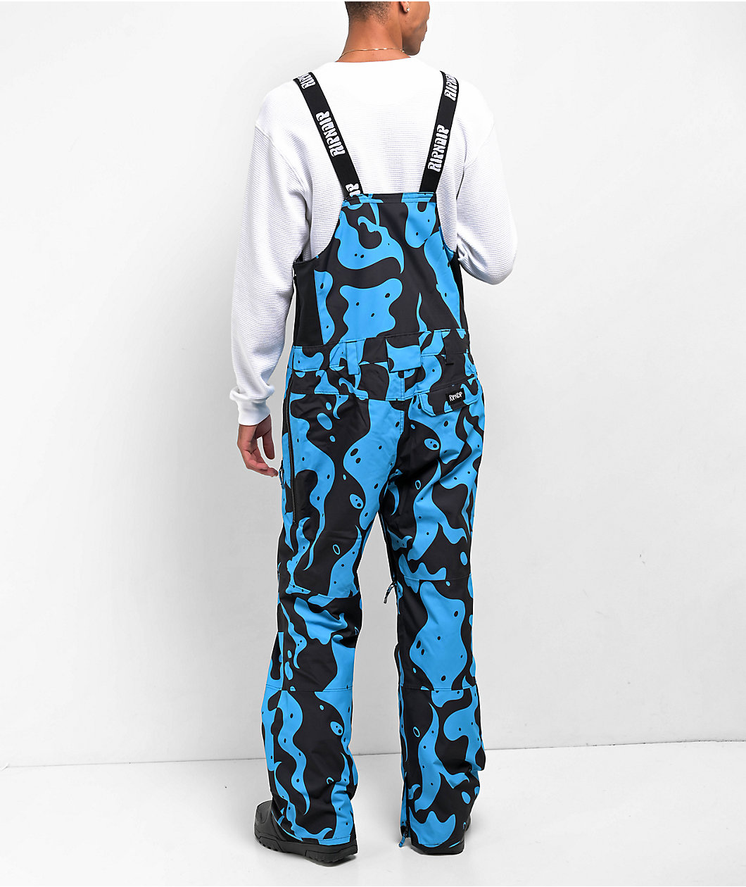 RIPNDIP Psychedelic Blue 10K Snowboard Bib Pants 2024