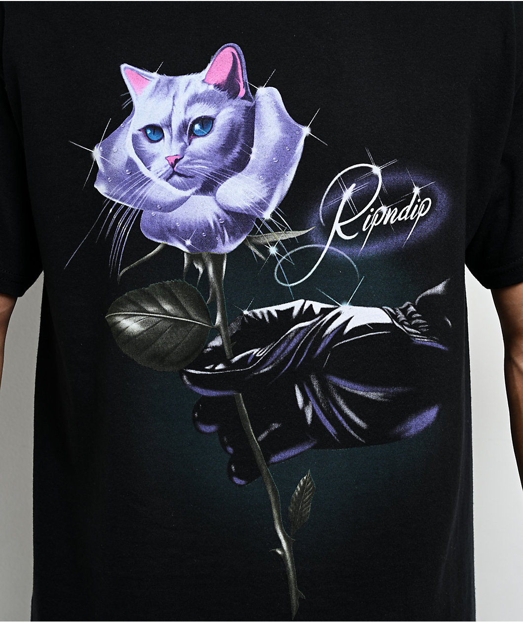 RIPNDIP Rose Black T-Shirt