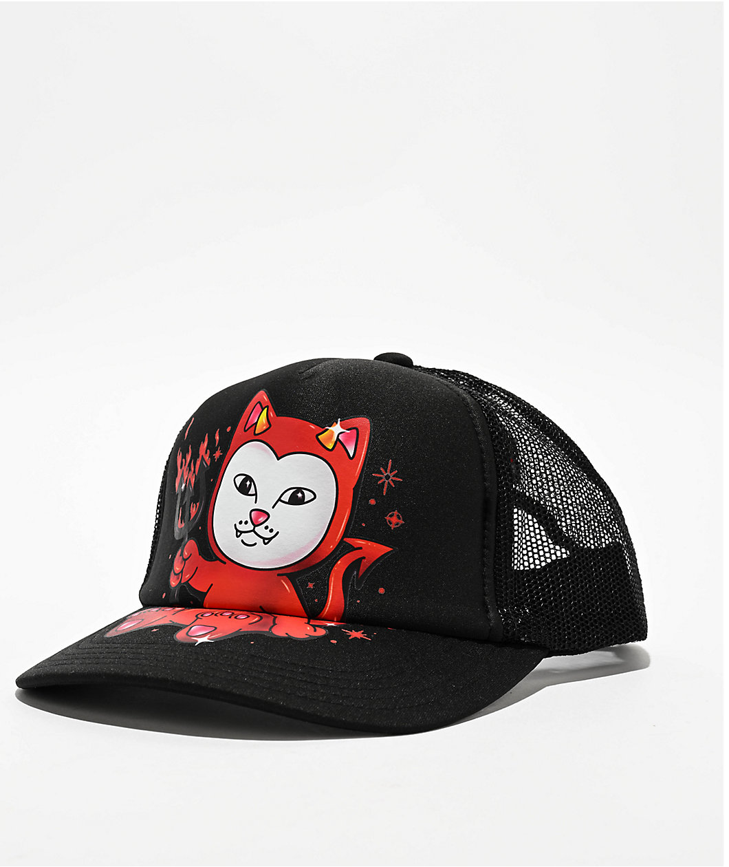 RIPNDIP Scary Cute Black Trucker Hat