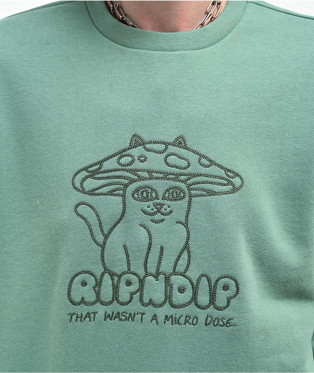 RIPNDIP Shroom Cat Pine Crewneck Sweatshirt