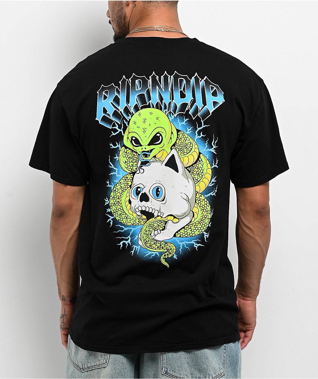 RIPNDIP Skull & Bones Black T-Shirt