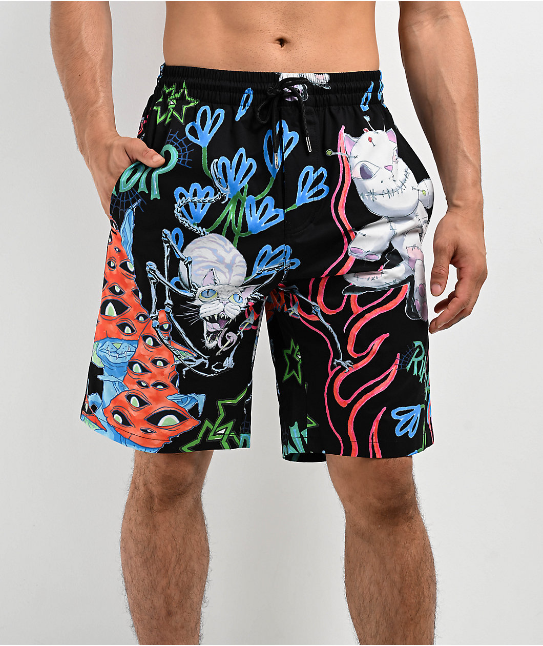 RIPNDIP Travis Black Board Shorts