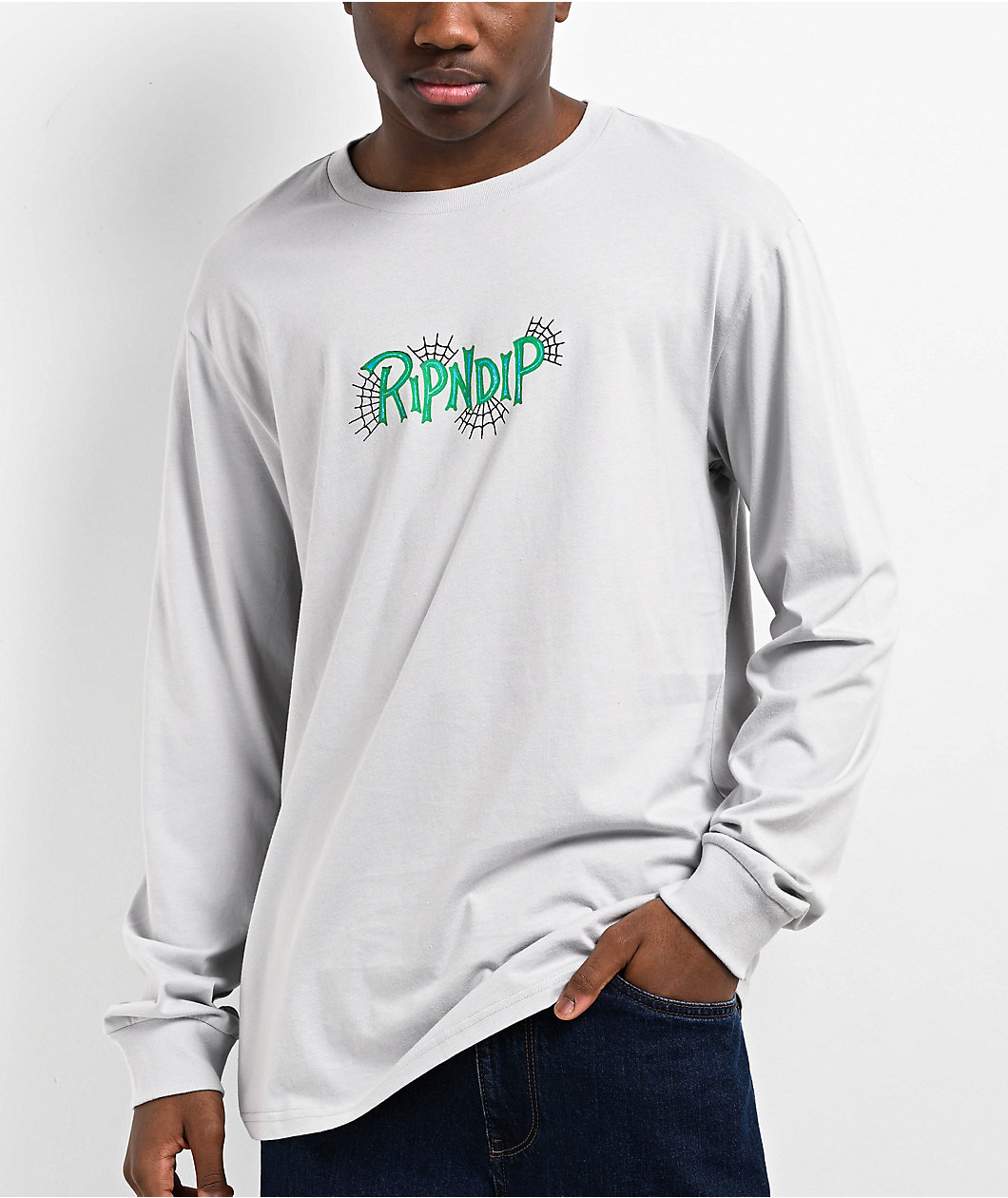 RIPNDIP Travis Grey Long Sleeve T-Shirt