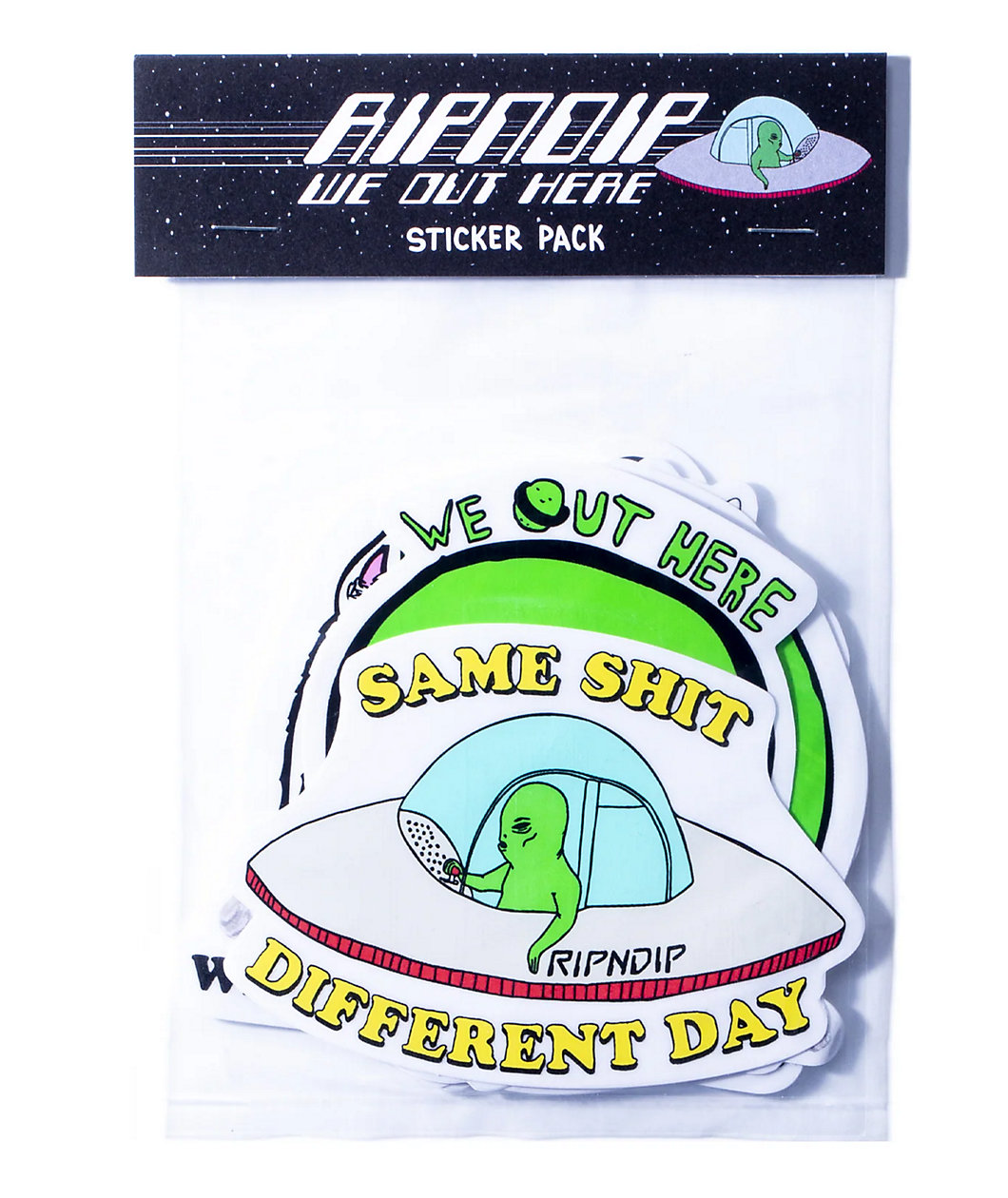 RIPNDIP We Out Here Sticker Pack