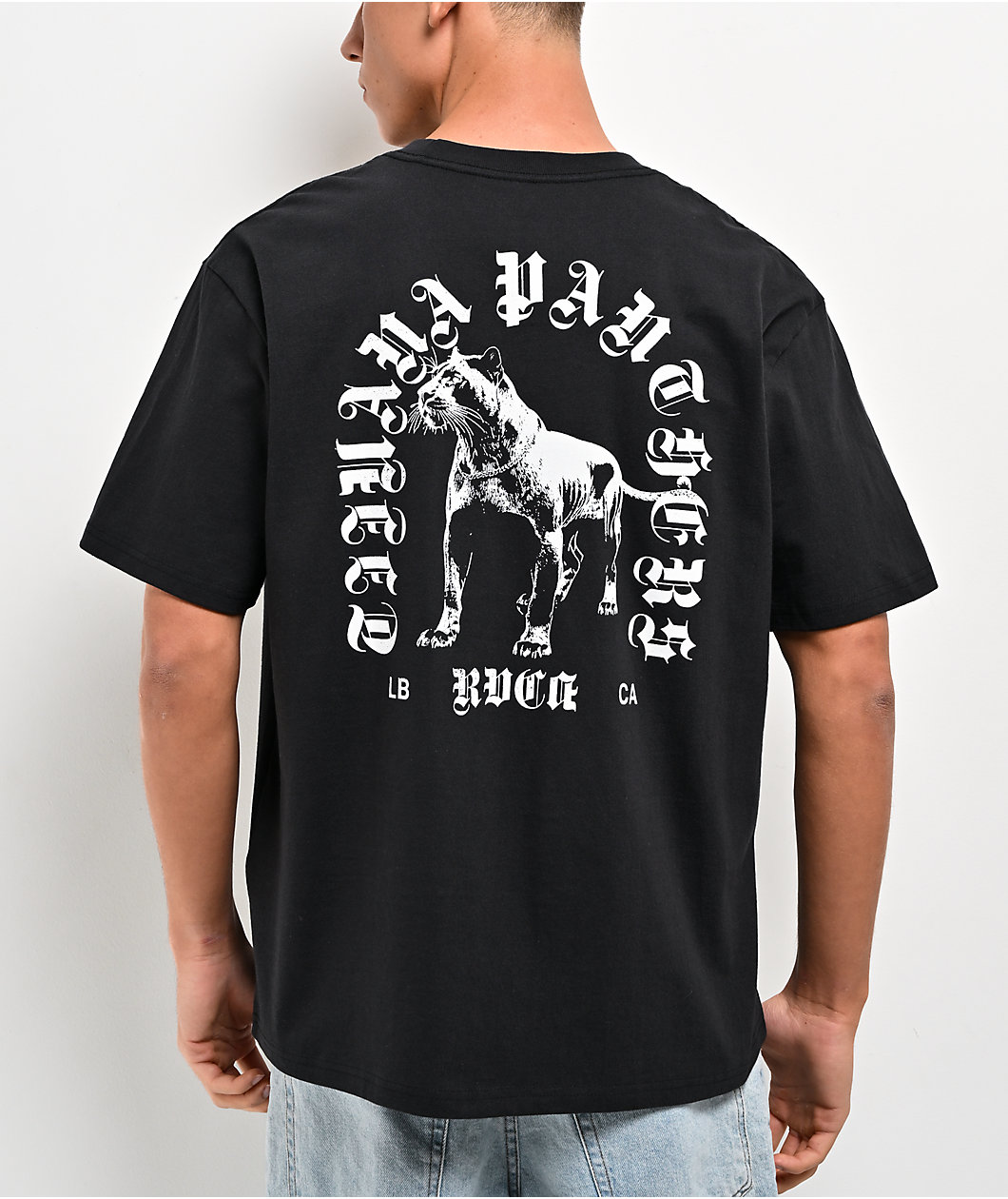 RVCA Bad Panther Black Pocket T-Shirt