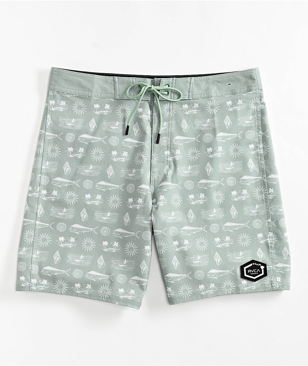 RVCA Dorado Hemp Stretch Green Haze Board Shorts