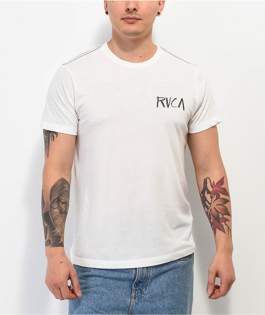 RVCA Shape Of Snakes Cream T-Shirt