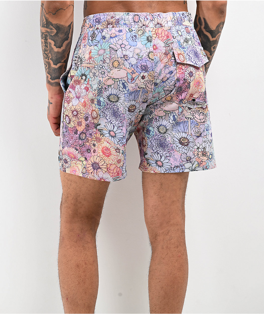 RVCA x Sage Vaughn Elastic Waist Hemp Board Shorts