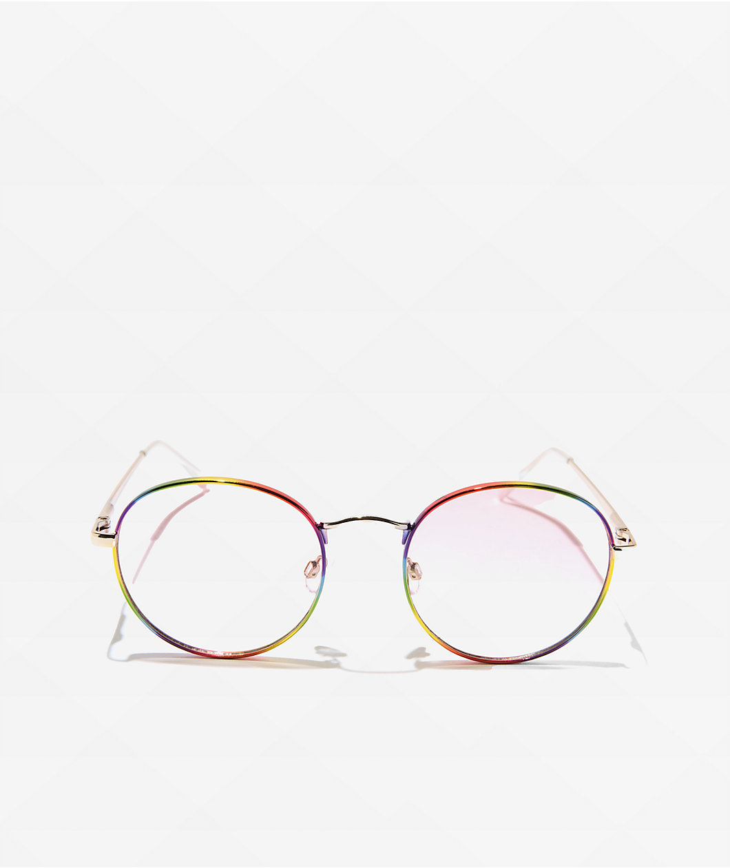 Rainbow Metal Round Sunglasses