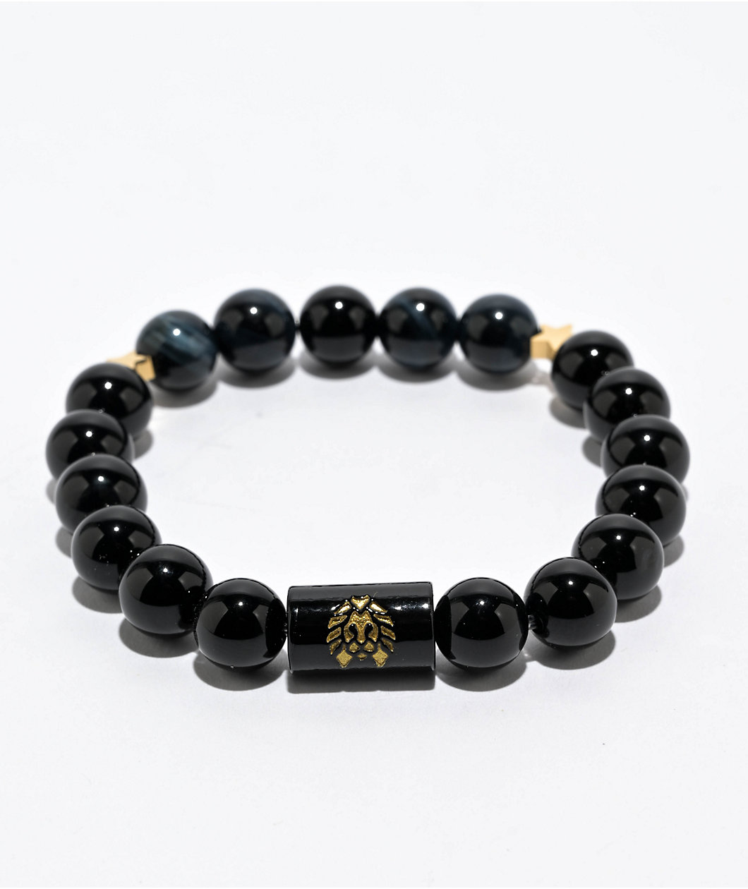 Rastaclat Black Knight Black & Gold Beaded Bracelet