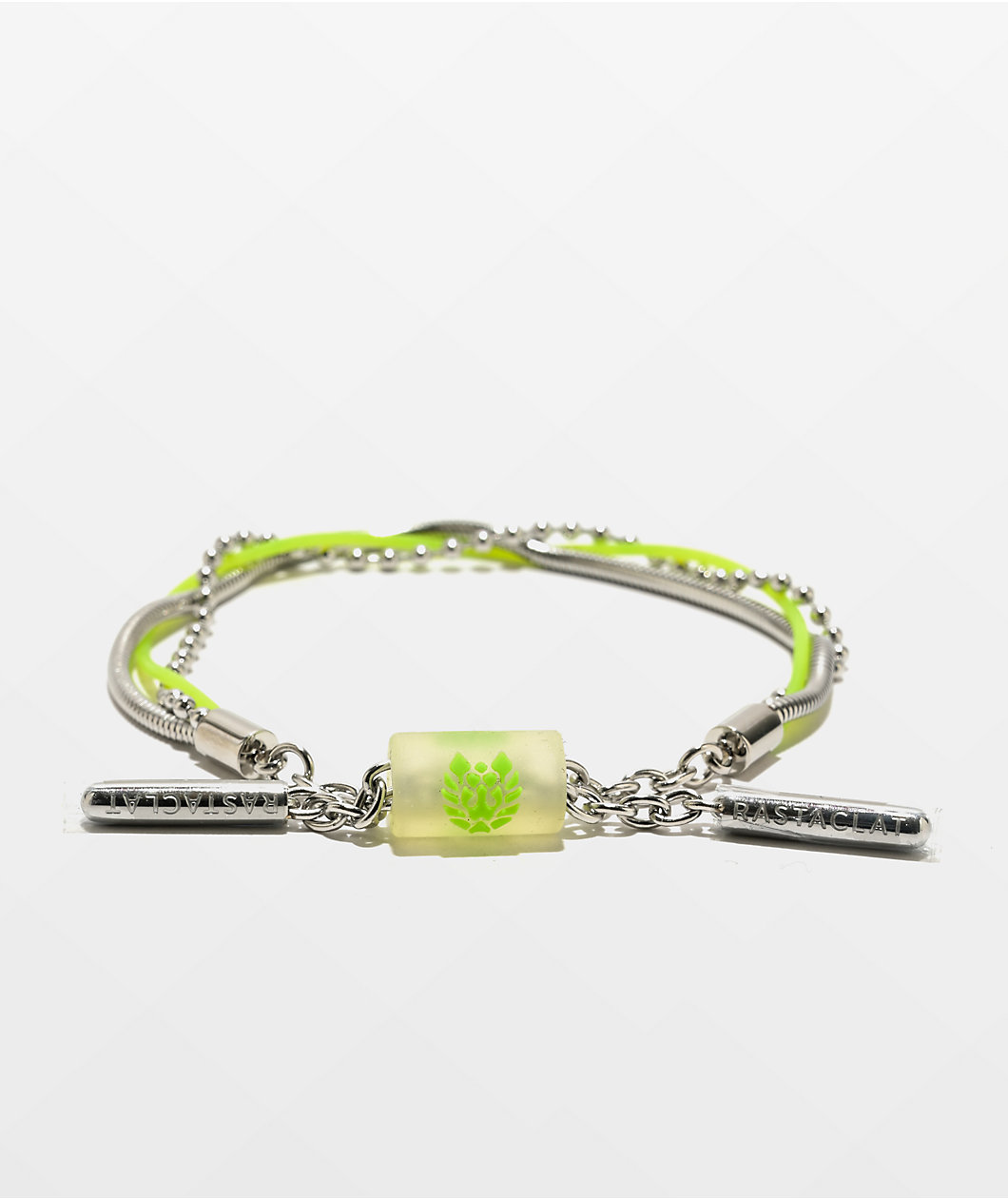 Rastaclat Neon Yellow & Silver Bracelet