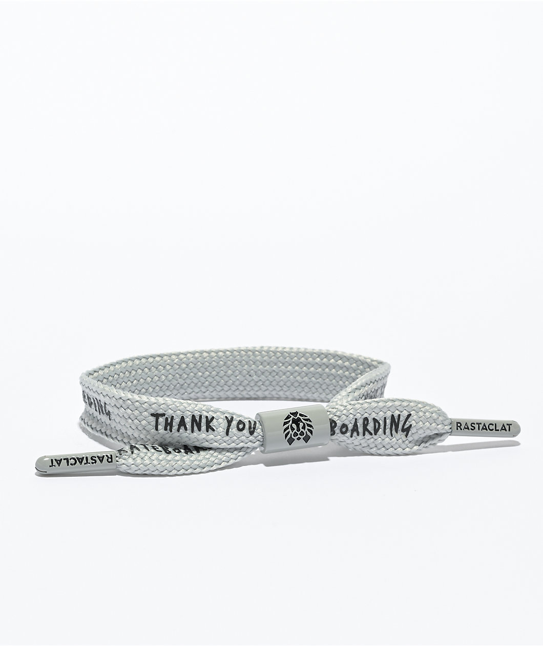 Rastaclat Thank You Skateboarding Grey Shoelace Bracelet