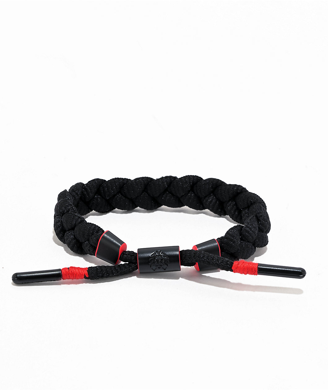 Rastaclat Venture Black & Red Braided Bracelet