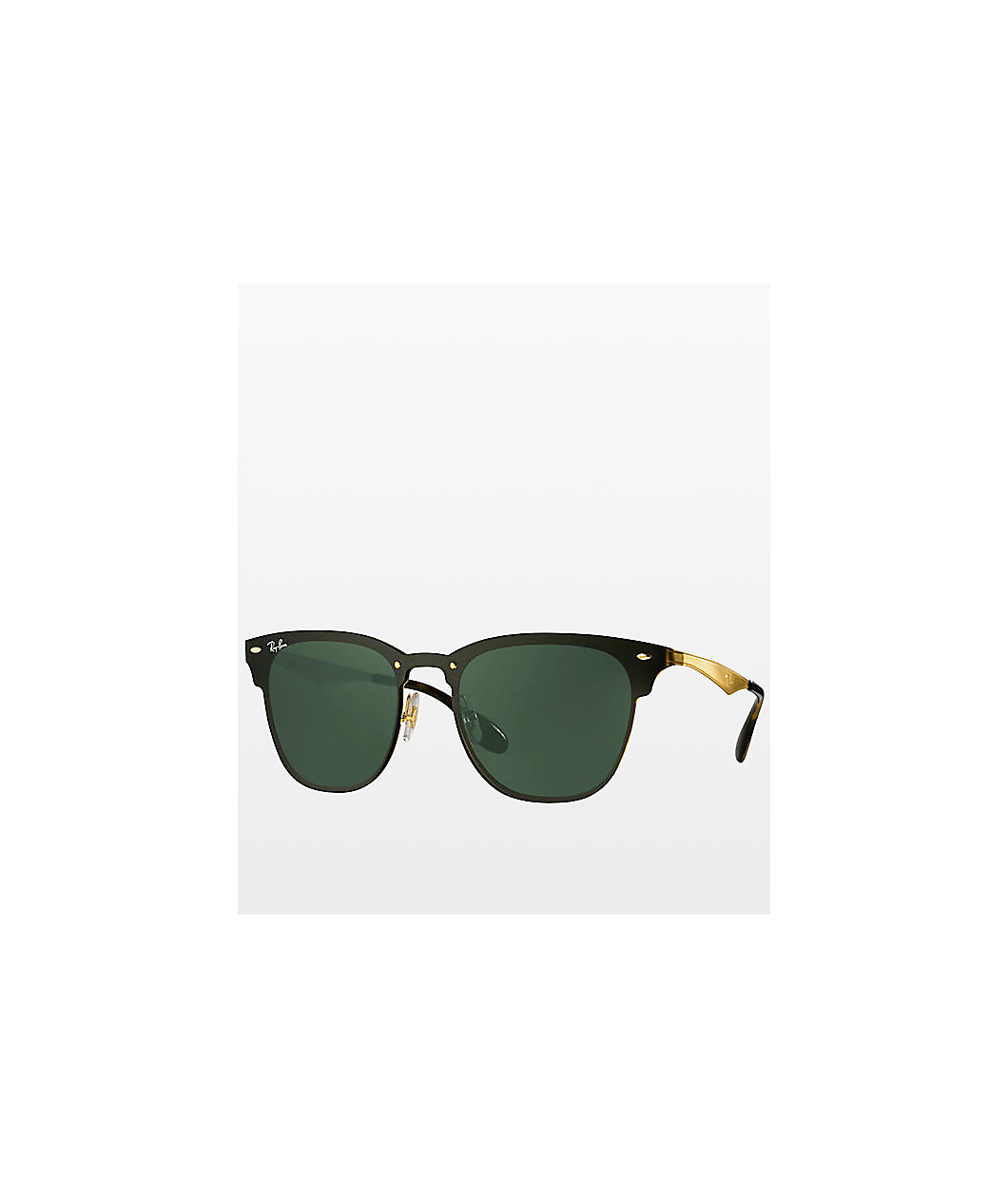 Ray-Ban Blaze Clubmaster Gold Sunglasses