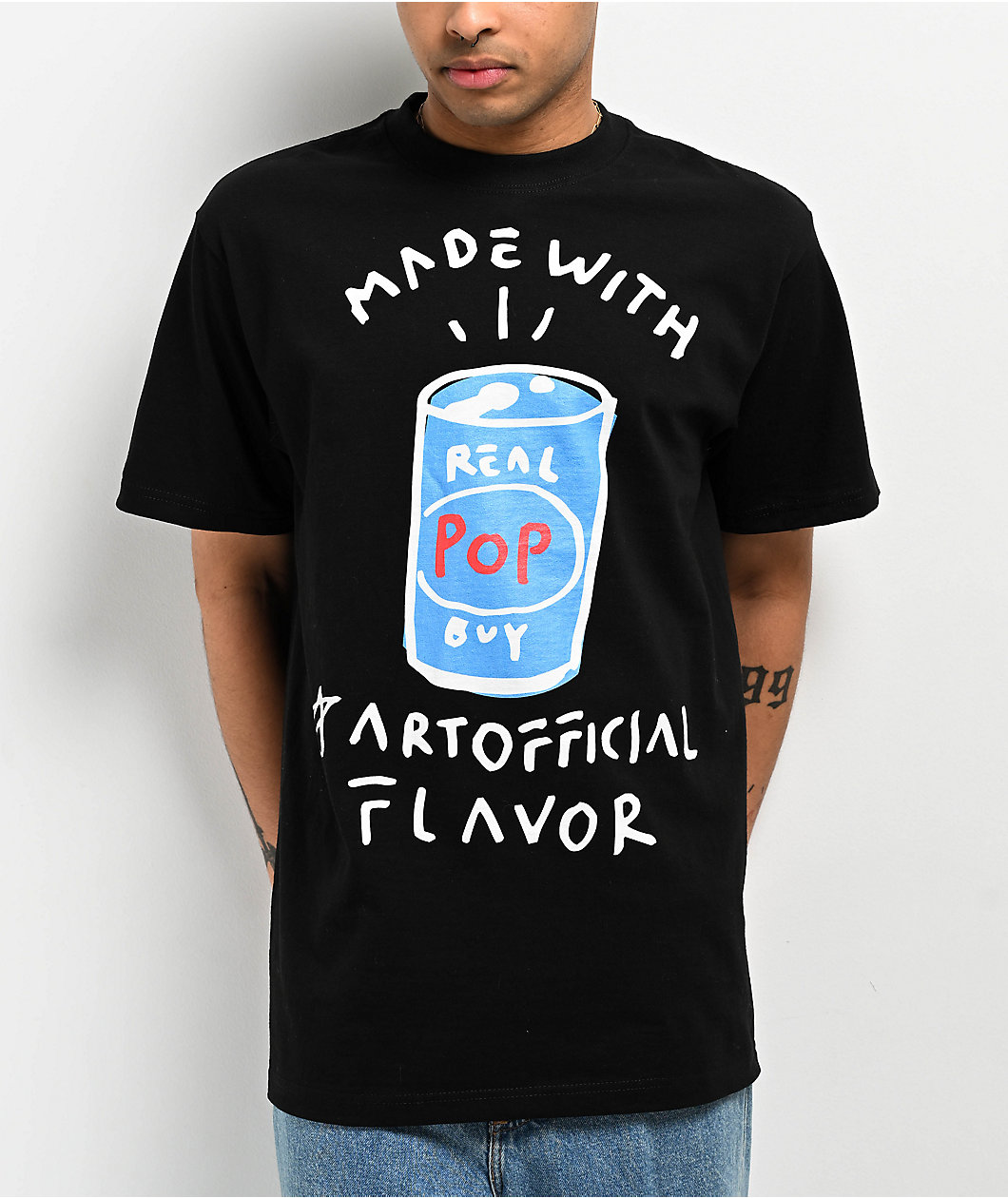 Real Buy Artofficial Black T-Shirt