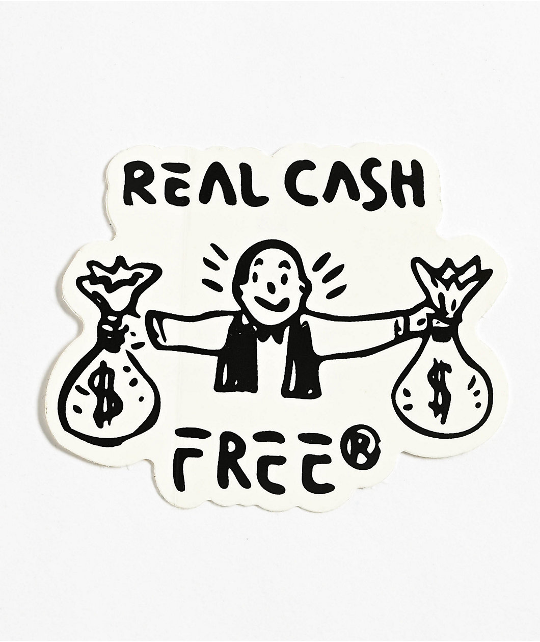 Real Buy Cash Free Sticker