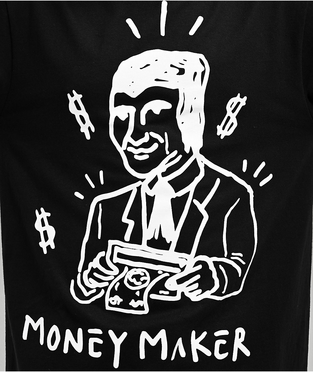 Real Buy Money Maker Black Long Sleeve T-Shirt