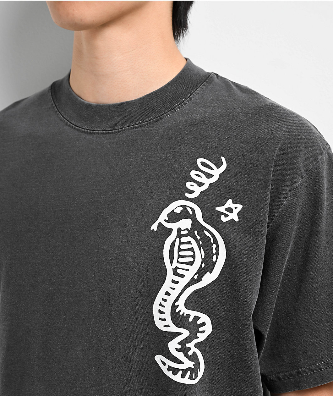 Real Buy Snake Black Wash T-Shirt