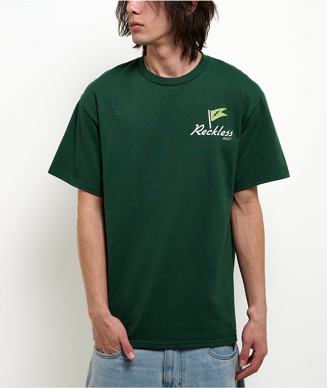 Reckless Golf by CBoysTV Legalize Mulligans Green T-Shirt