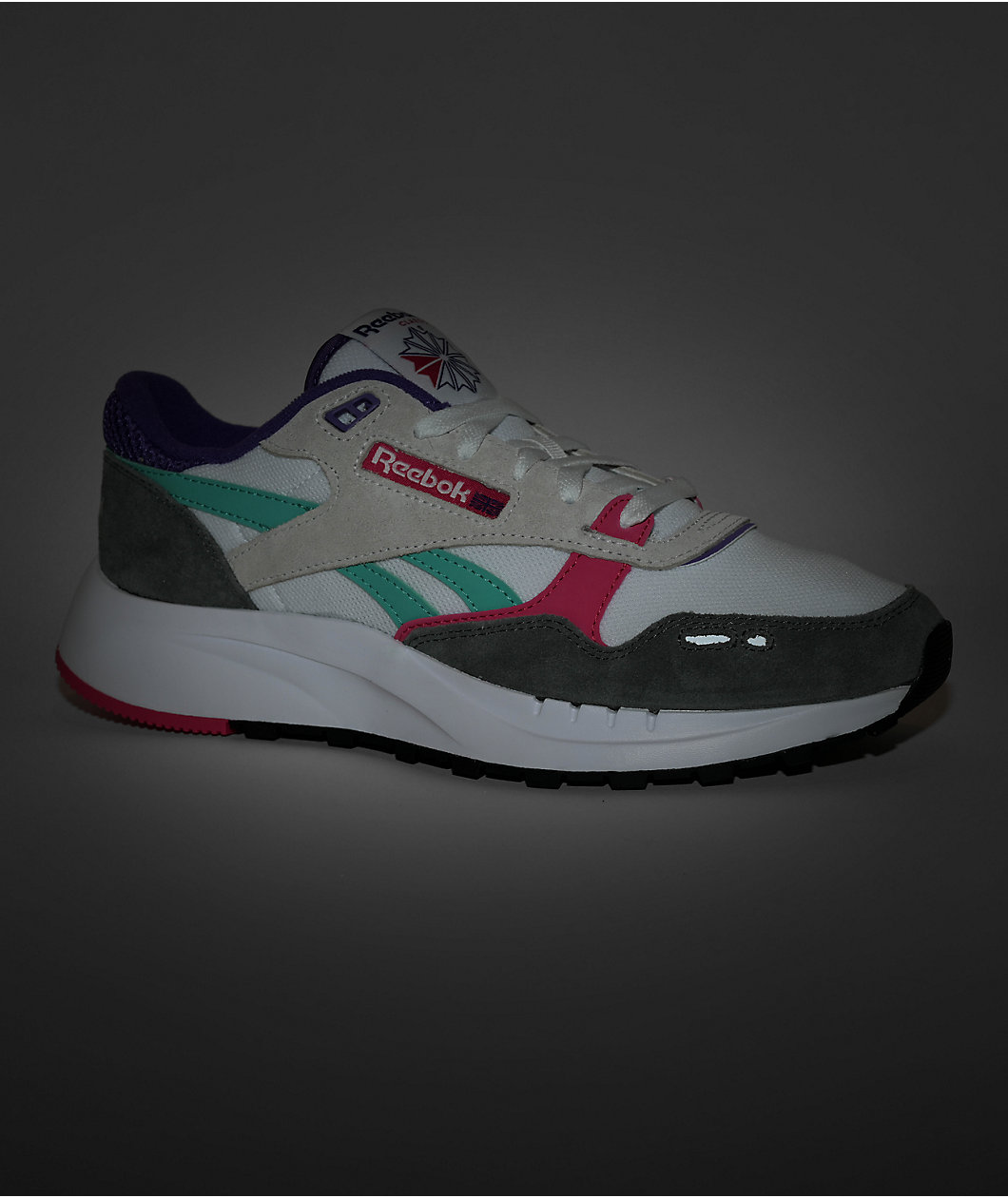 Reebok Classic Leather 2400 Chalk, Grey & Pink Shoes