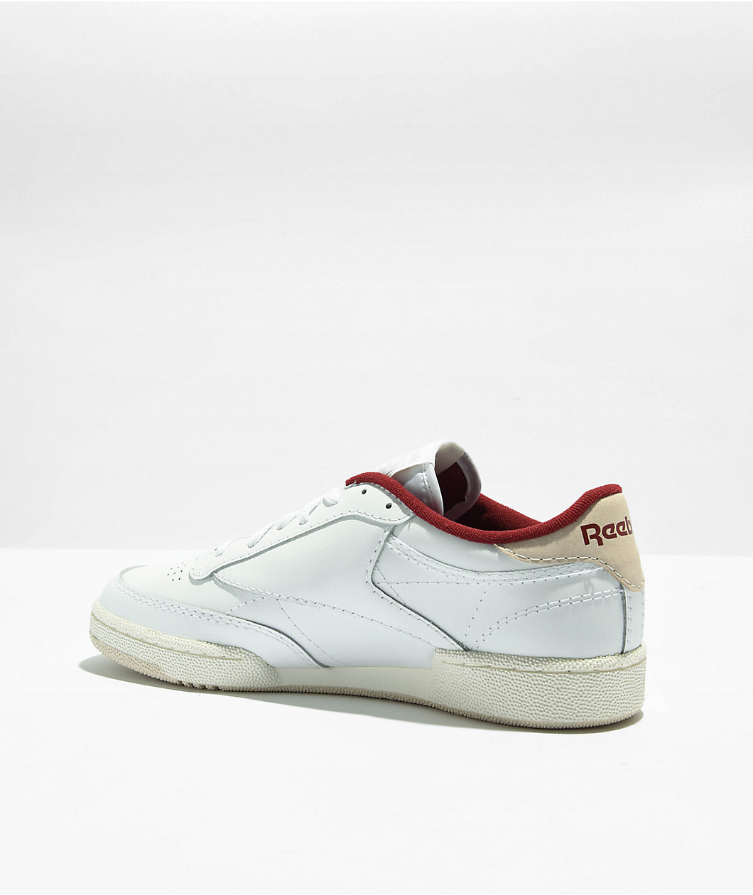 Reebok Club C 85 Chalk & Burgundy Blue Shoes