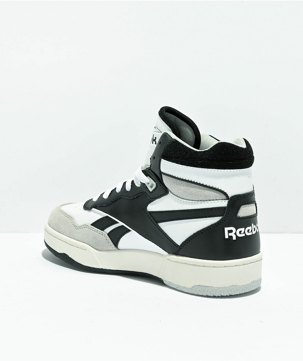 Reebok Kids BB 4000 II Mid Black & White Shoes