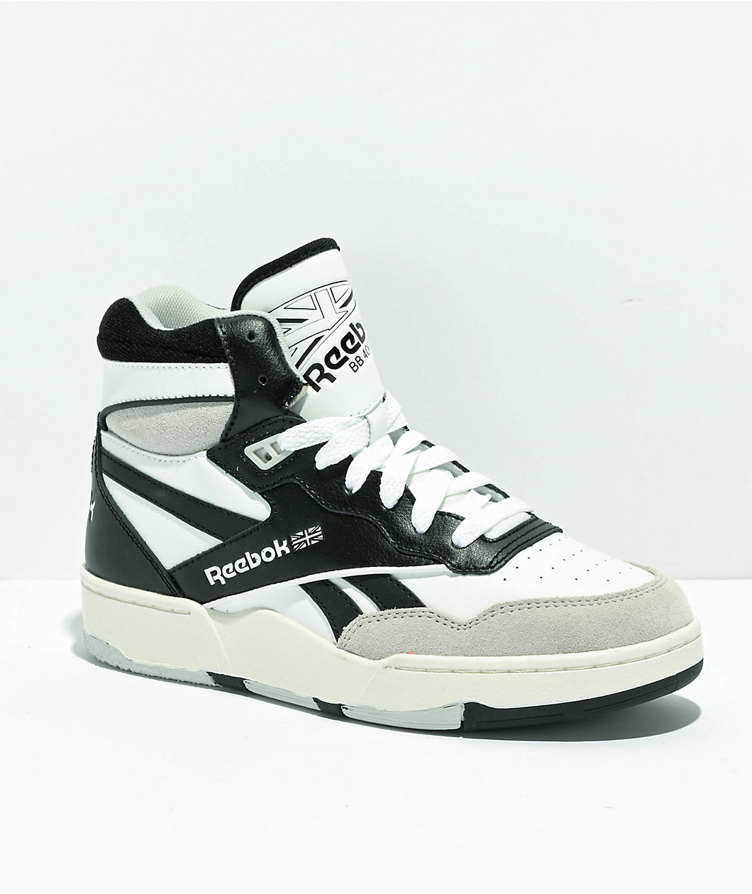 Reebok Kids BB 4000 II Mid Black White Shoes Foxvalley Mall