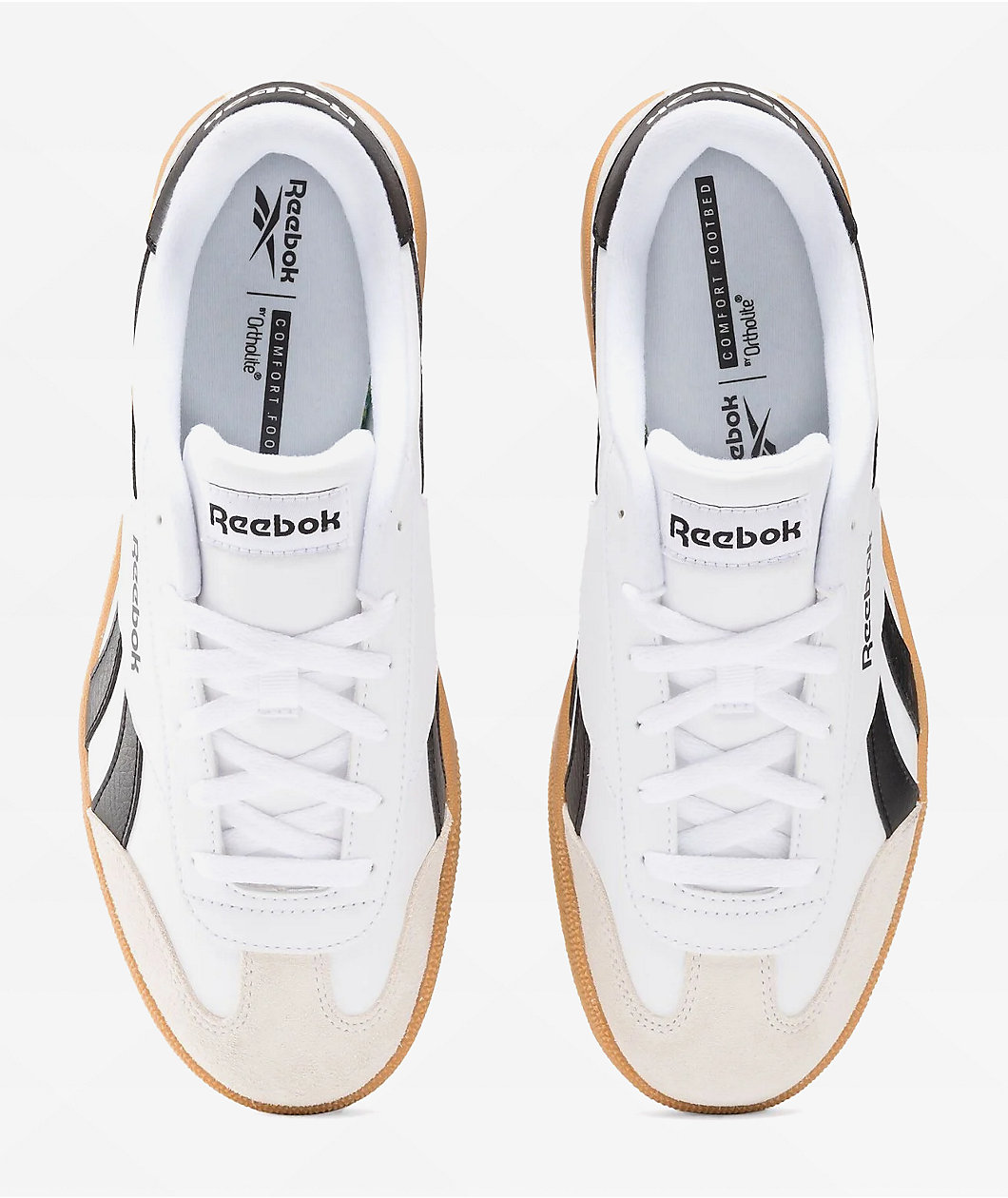 Reebok Smash Edge White, Black & Gum Shoes