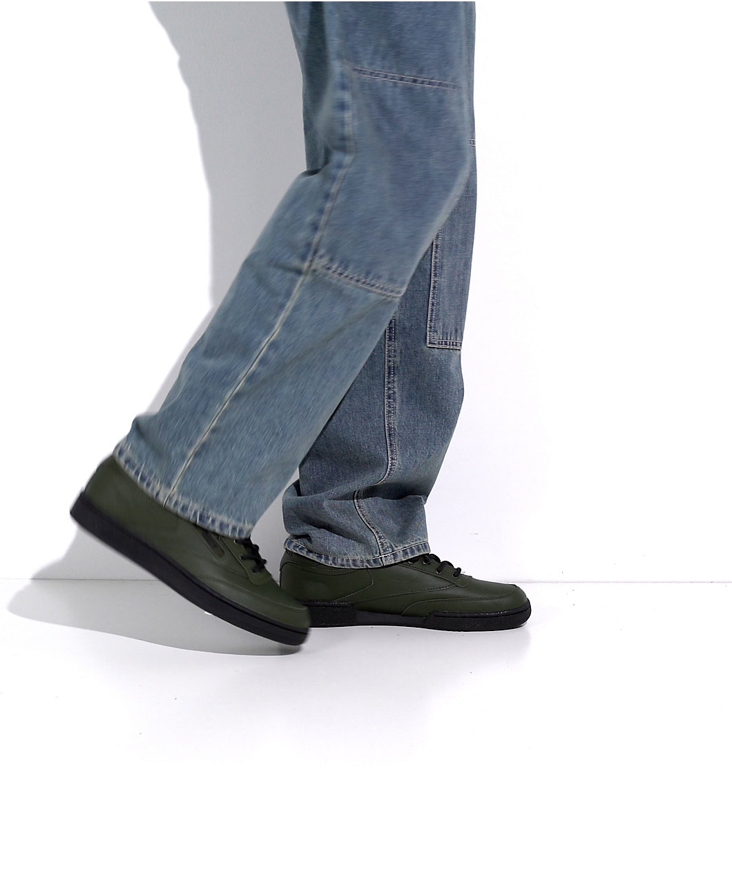 Reebok x Obey Club C 85 Green, Black & Red Shoes