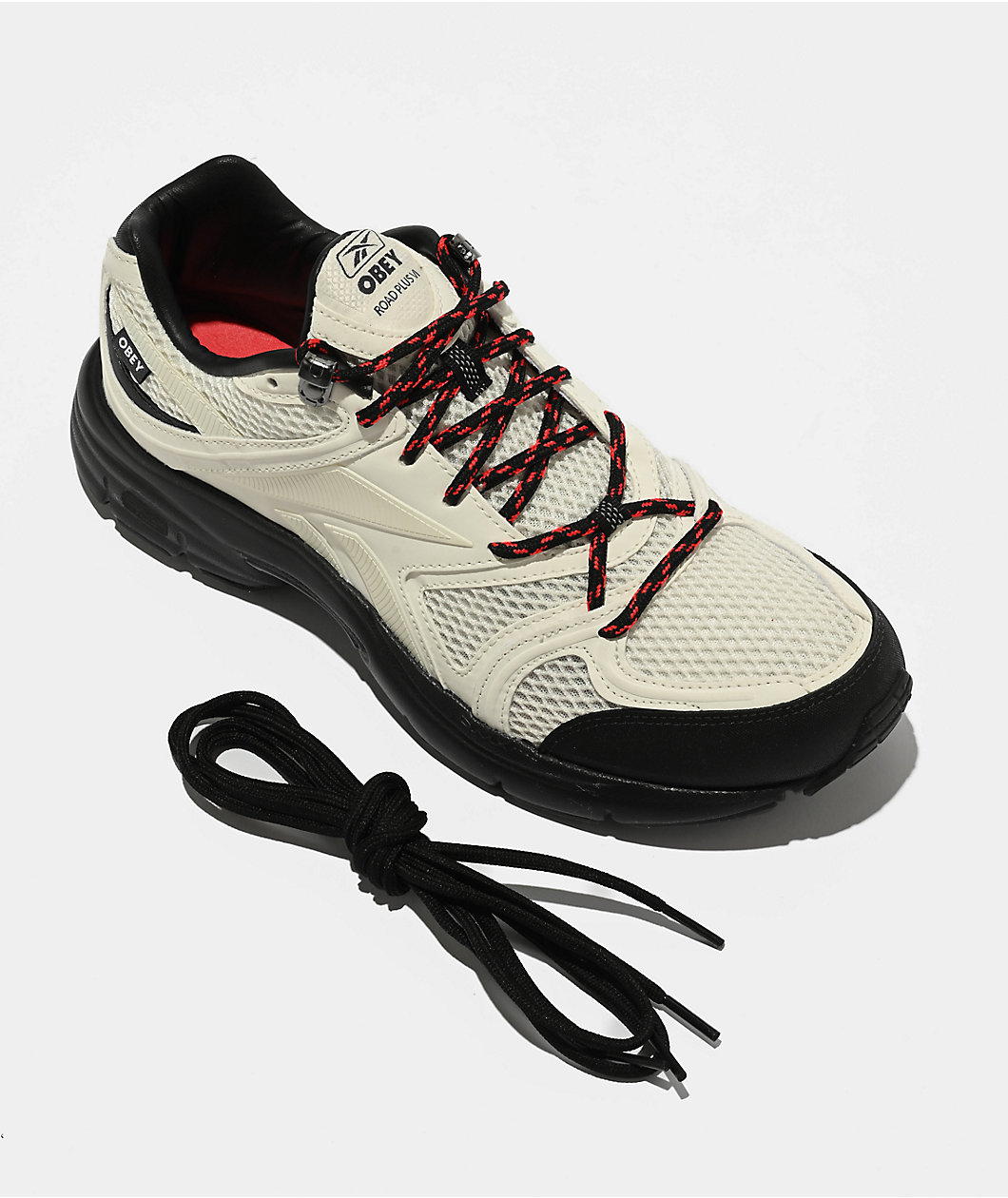 Reebok x Obey Premier Road Plus VI Chalk & Black Shoes