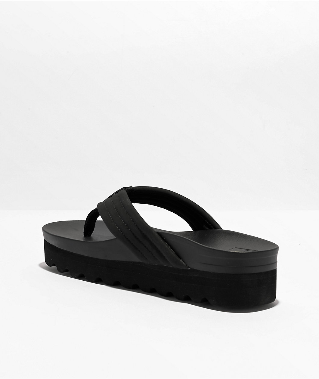 Reef Cushion Shea Hi Black Platform Sandals