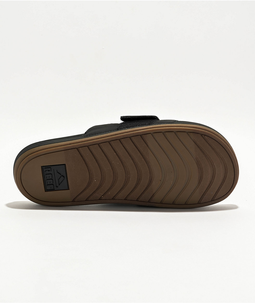 Reef Sojourn Black & Gum Slide Sandals