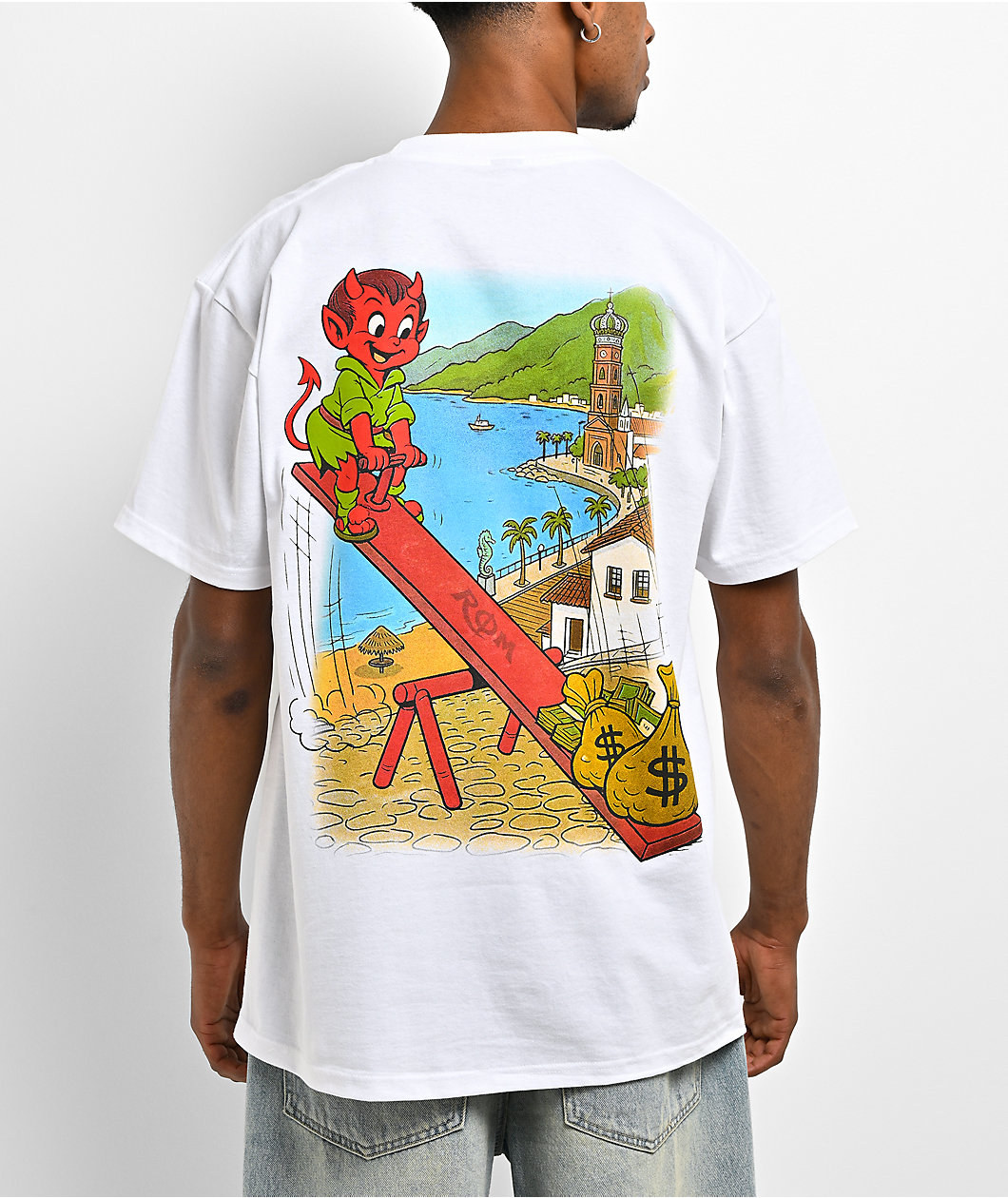 Rico o Muerto Teeter White T-Shirt