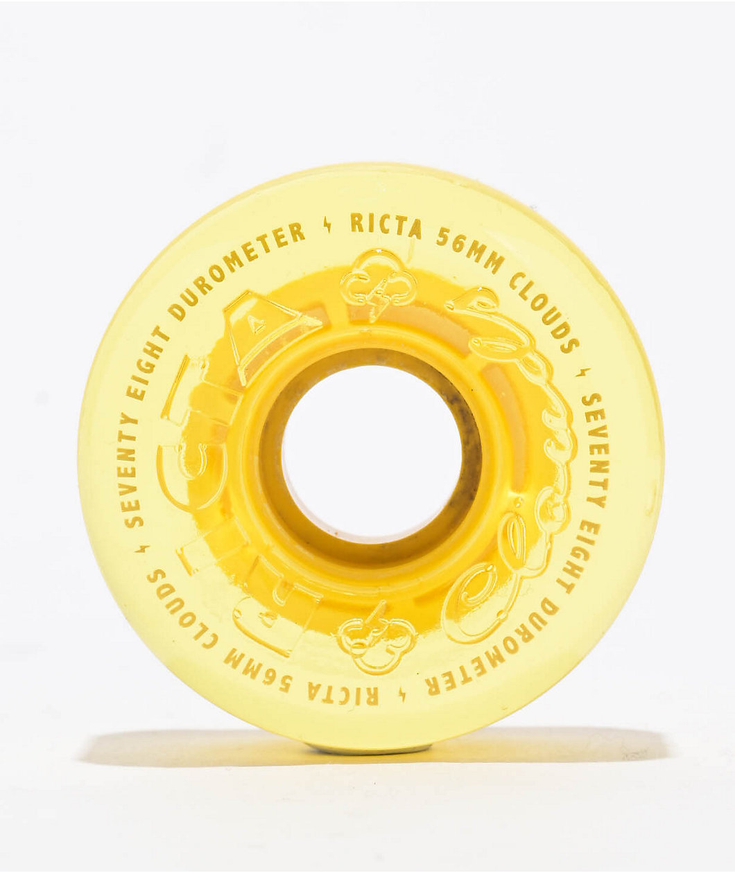 Ricta High Vis Clouds Yellow 56mm 78a Cruiser Skateboard Wheels