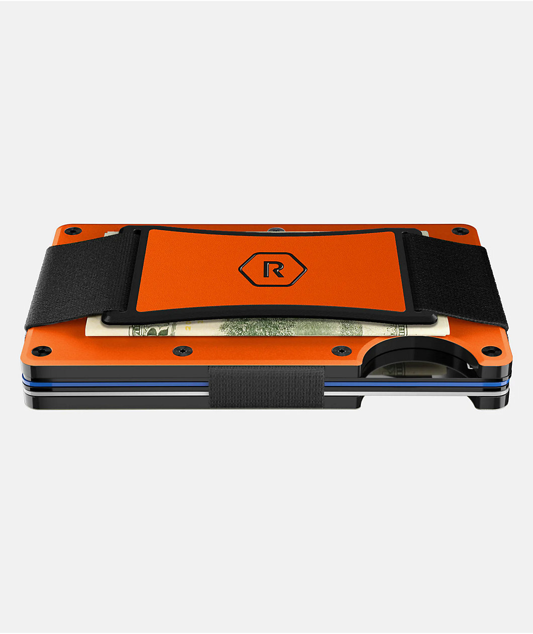 Ridge Basecamp Orange Metal Cardholder Wallet