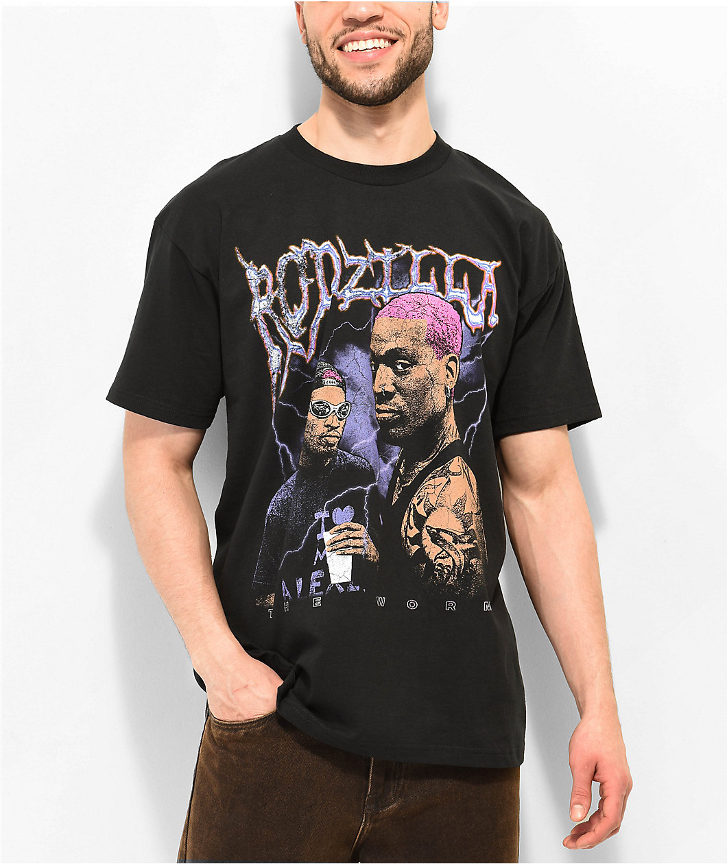Rodman Apparel  Rodzilla Lightning Black T-Shirt
