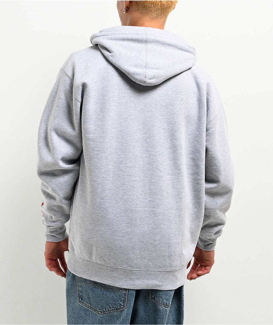 Rodman Apparel 2K Logo Grey Zip Hoodie