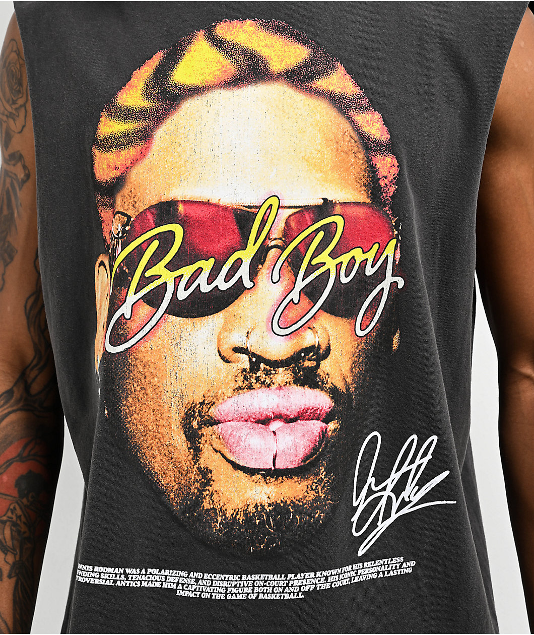 Rodman Apparel Bad Boy Shades Black Tank Top