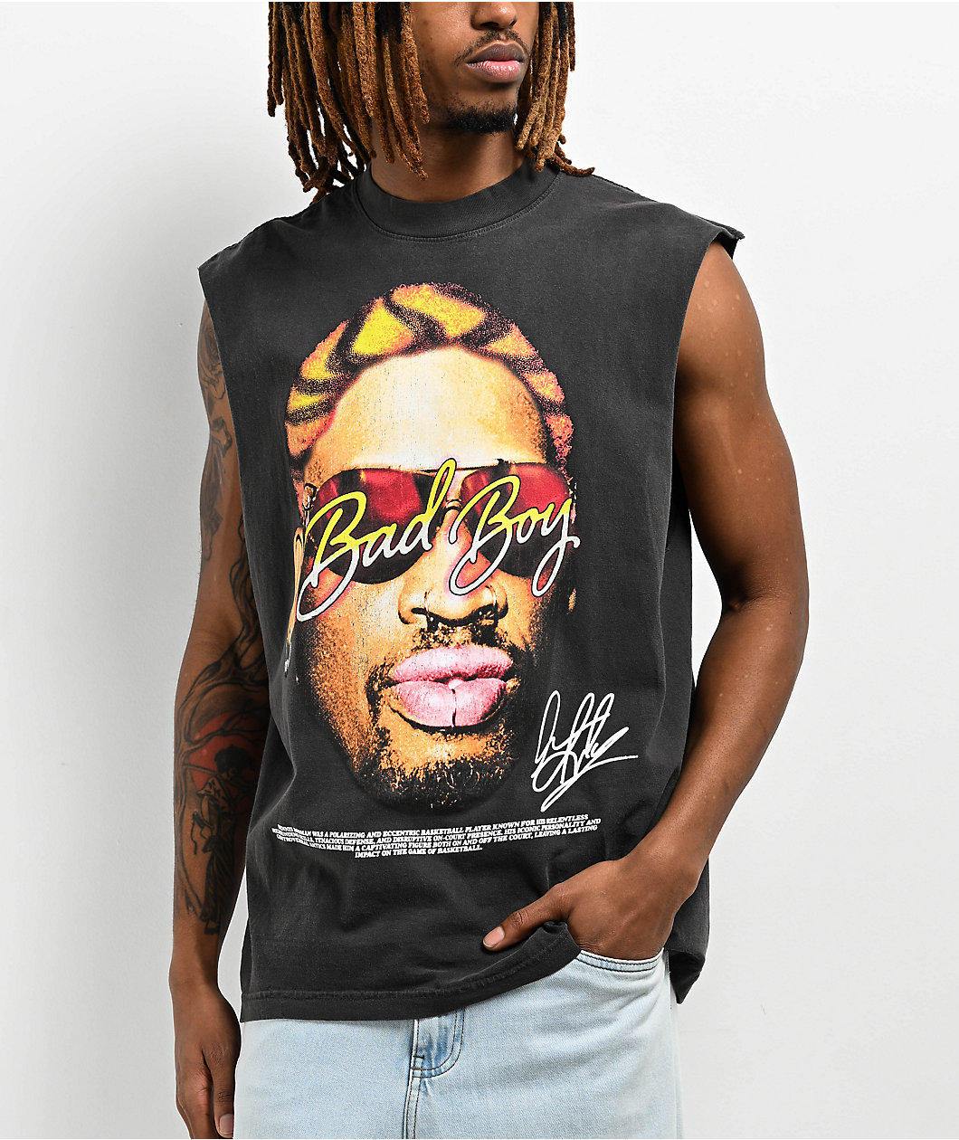 Rodman Apparel Bad Boy Shades Black Tank Top