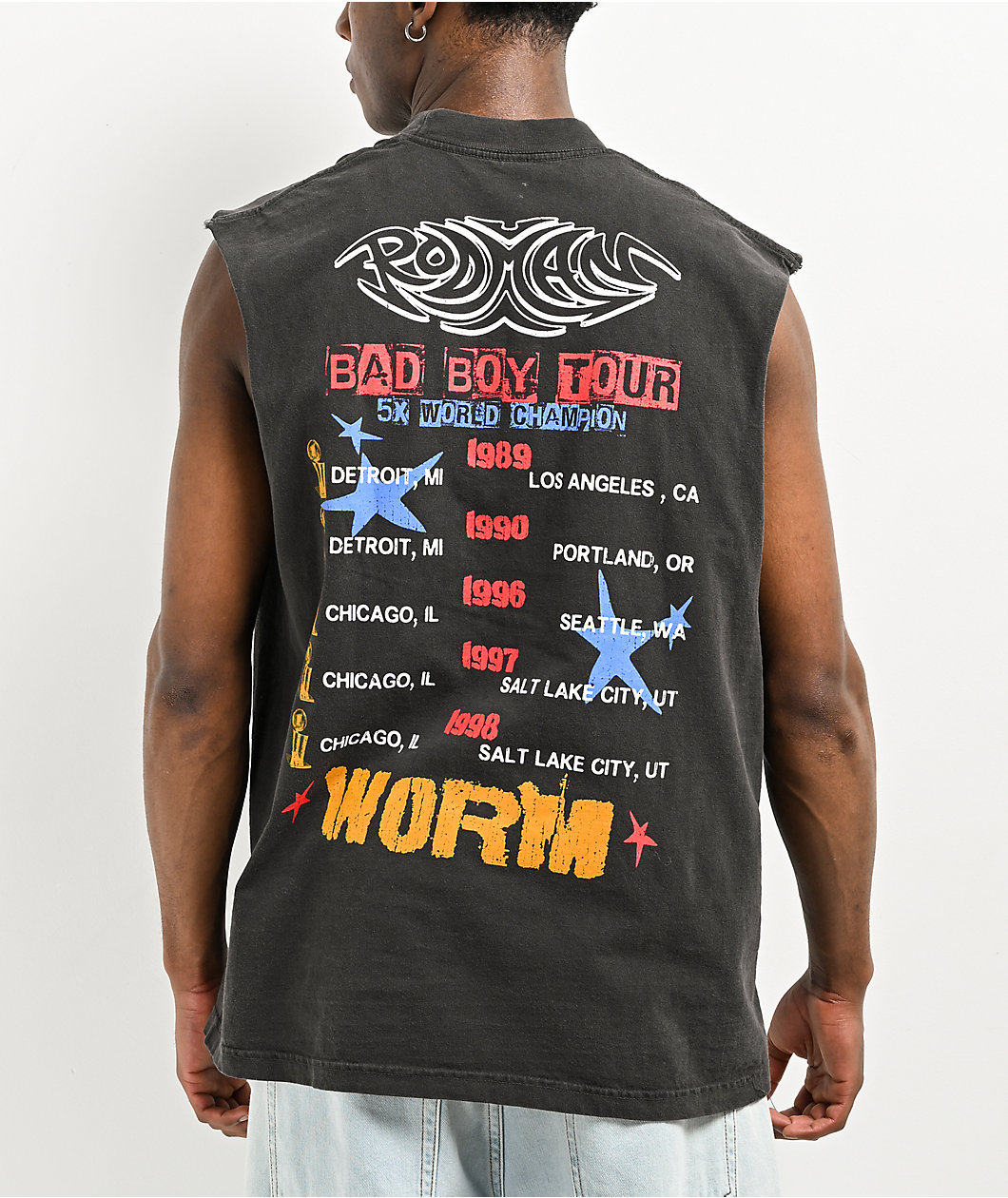 Rodman Apparel Bad Boy Tour Black Muscle Tank Top