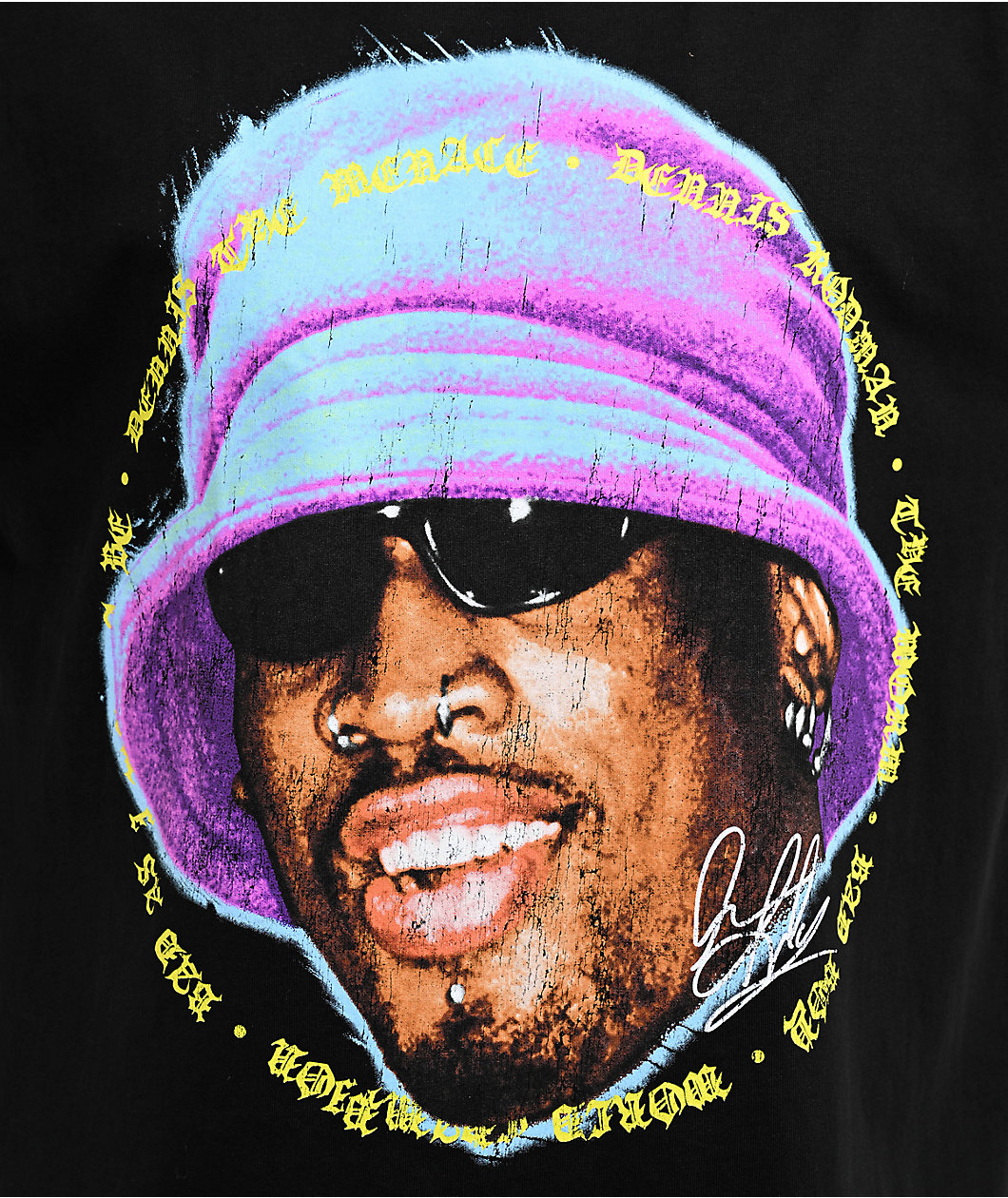 Rodman Apparel Bucket Hat Black T-Shirt