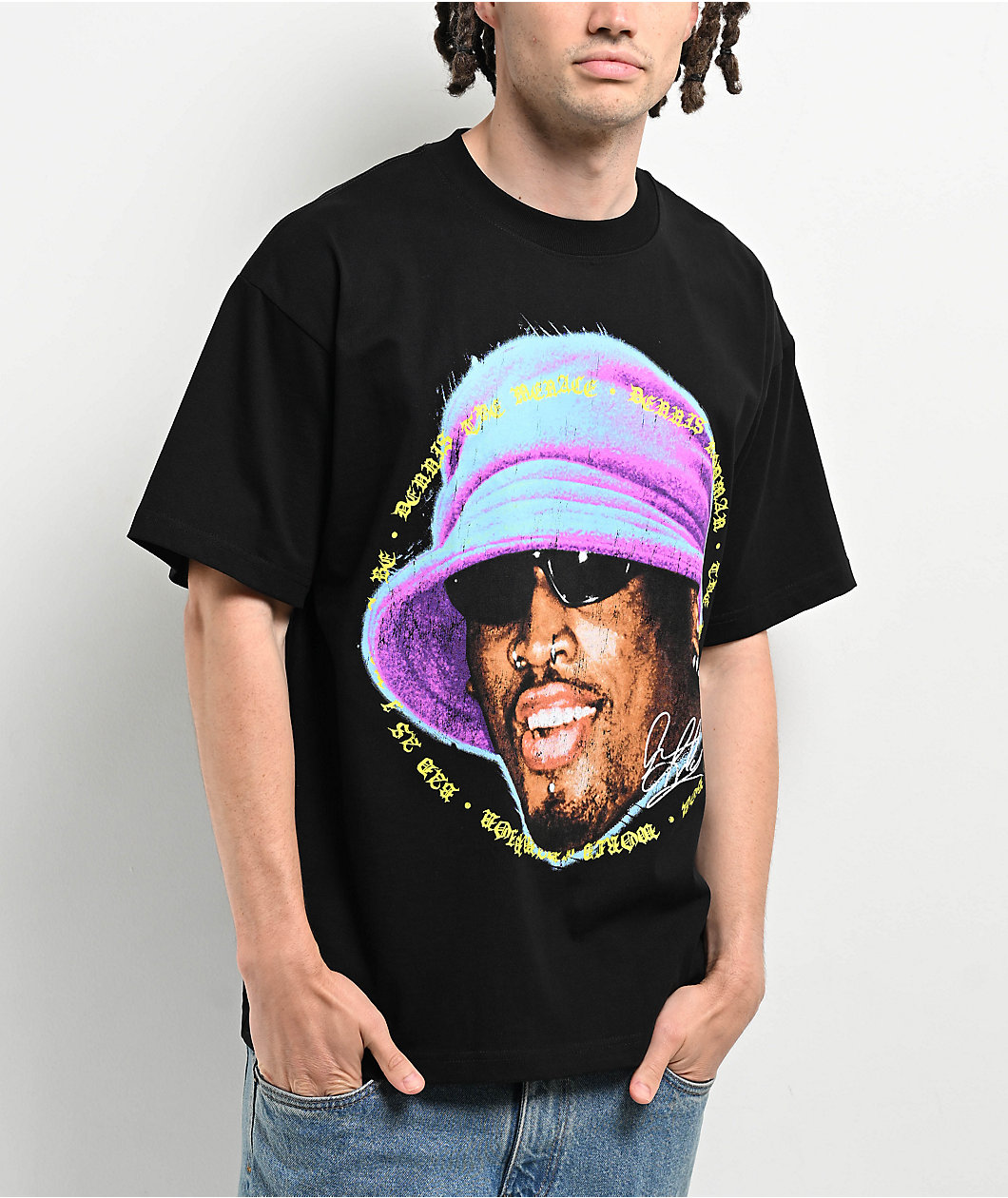 Rodman Apparel Bucket Hat Black T-Shirt