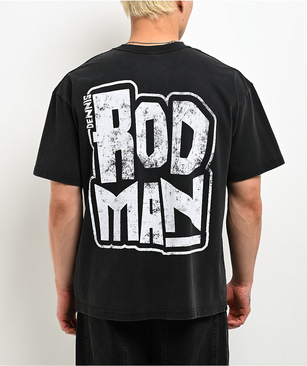 Rodman Apparel No Stage Too Big Black Wash T-Shirt