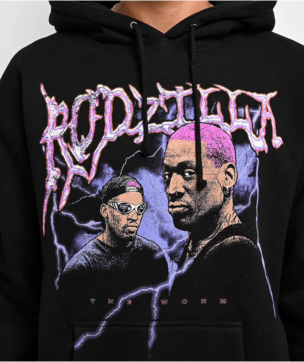 Rodman Apparel Rodzilla Lightning Black Hoodie