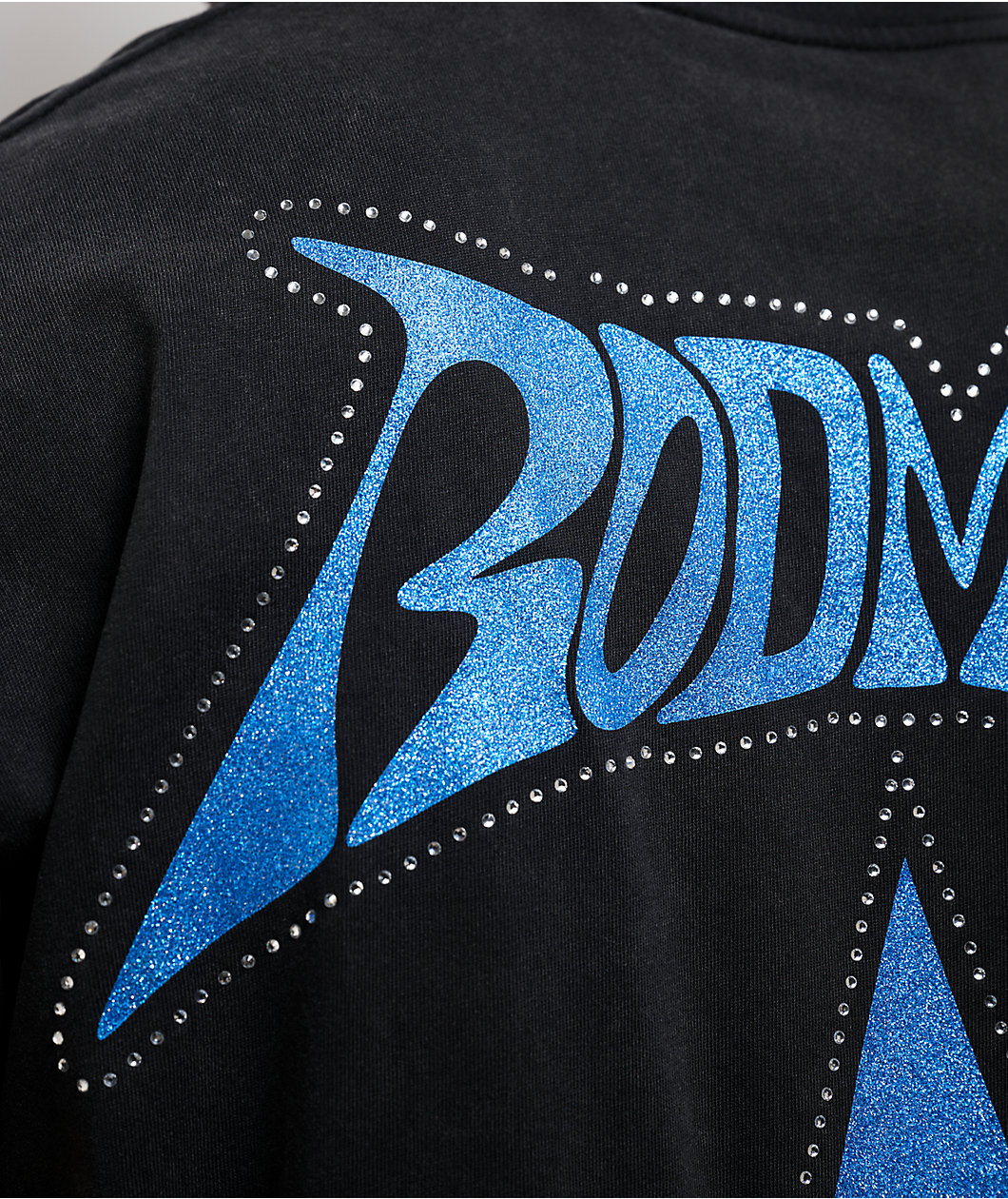 Rodman Apparel Skull N' Crossbones Black Wash T-Shirt