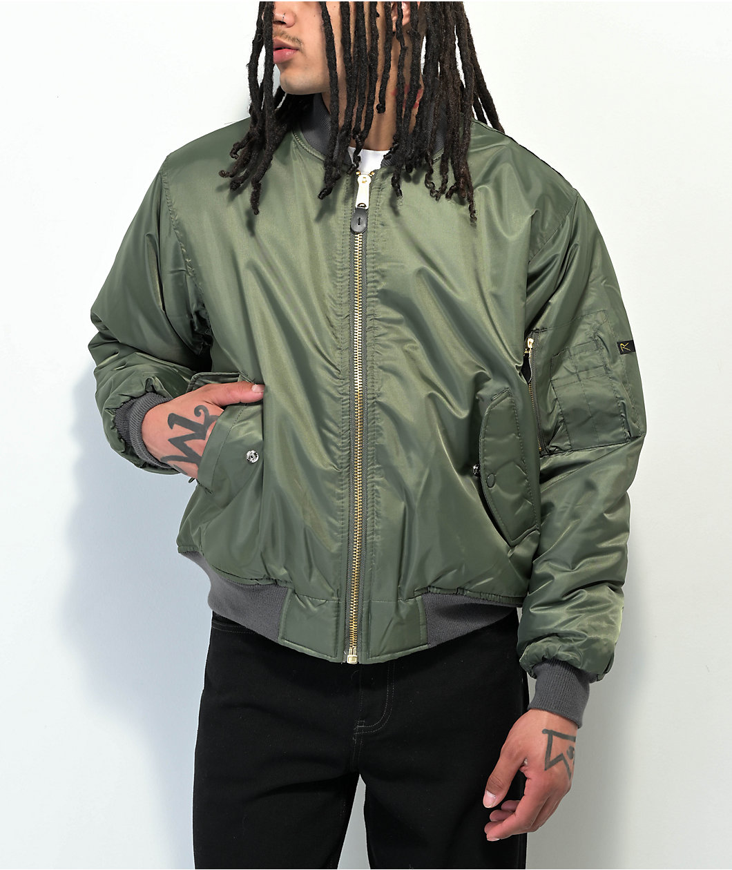 Rothco MA-1 Sage Green Bomber Jacket